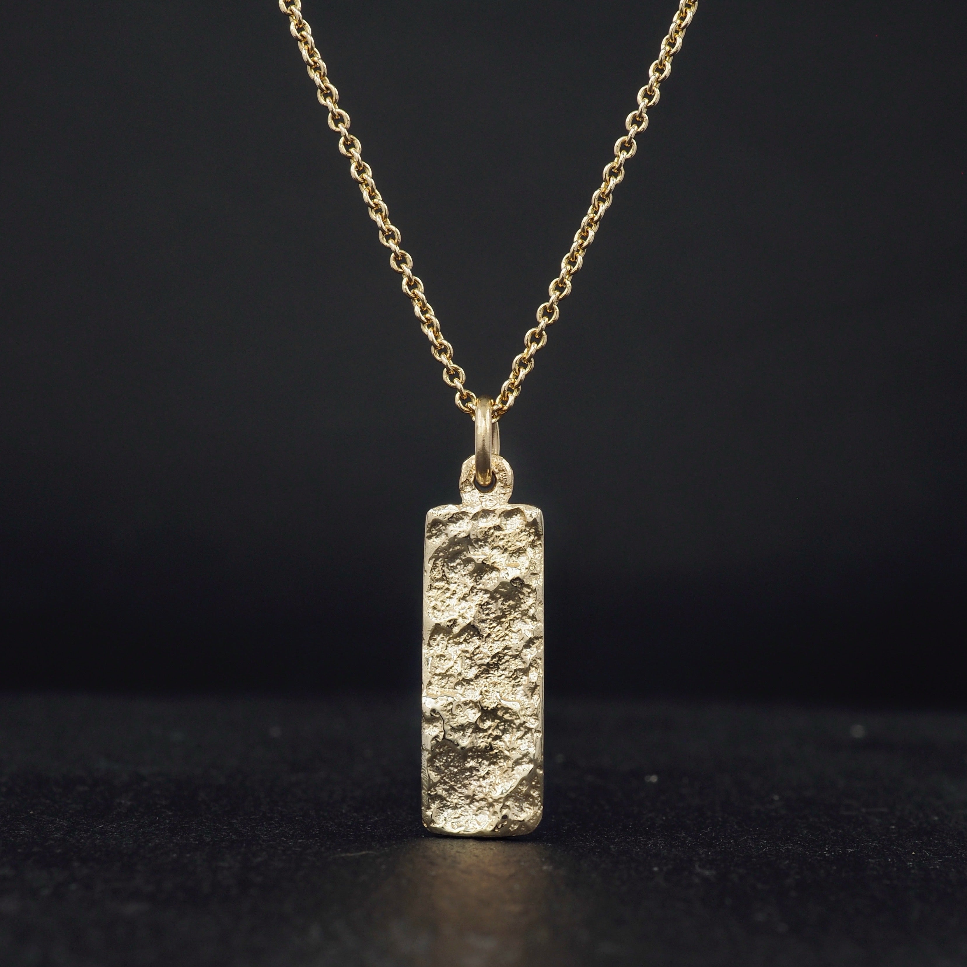 Terra rectangle pendant long