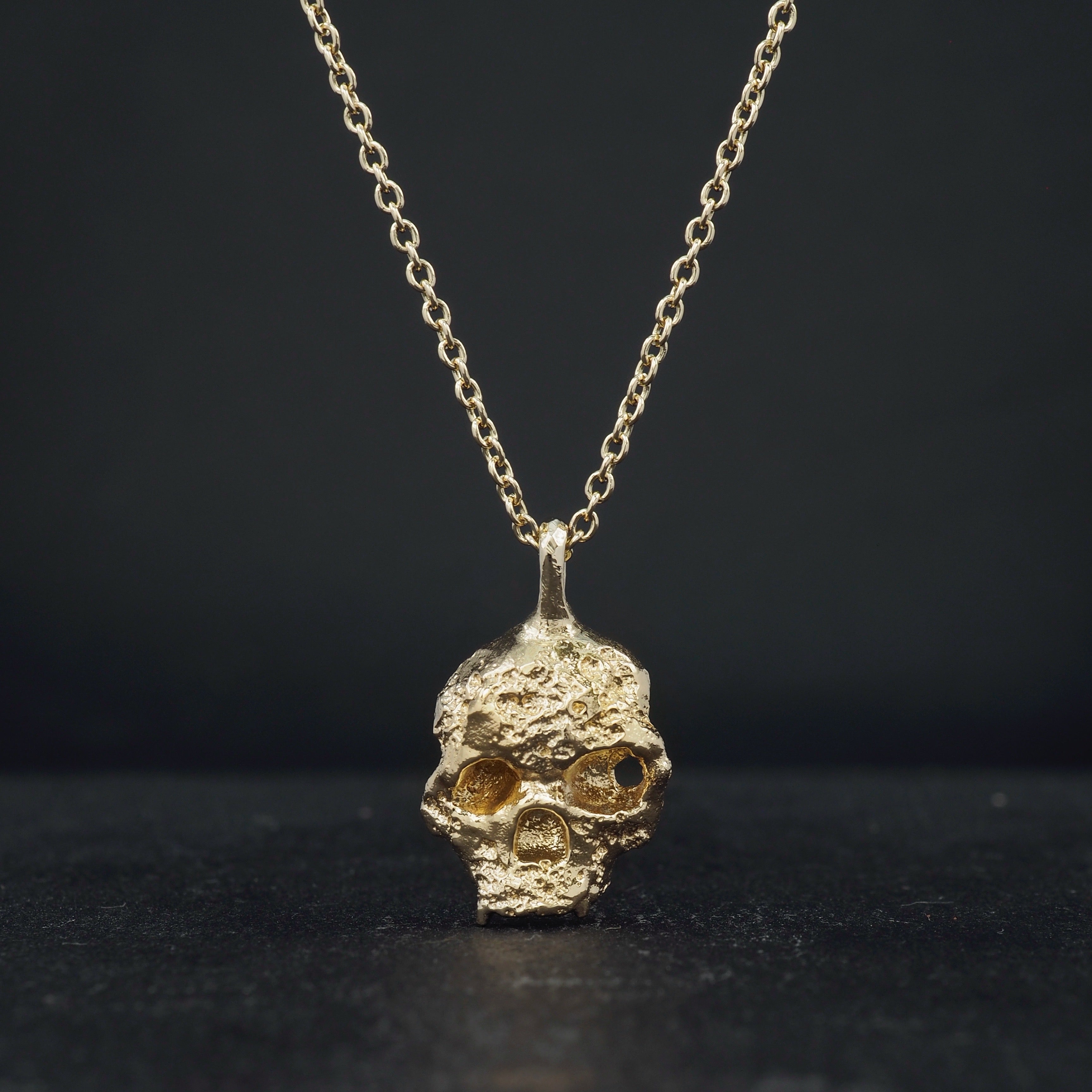 Crater skull pendant