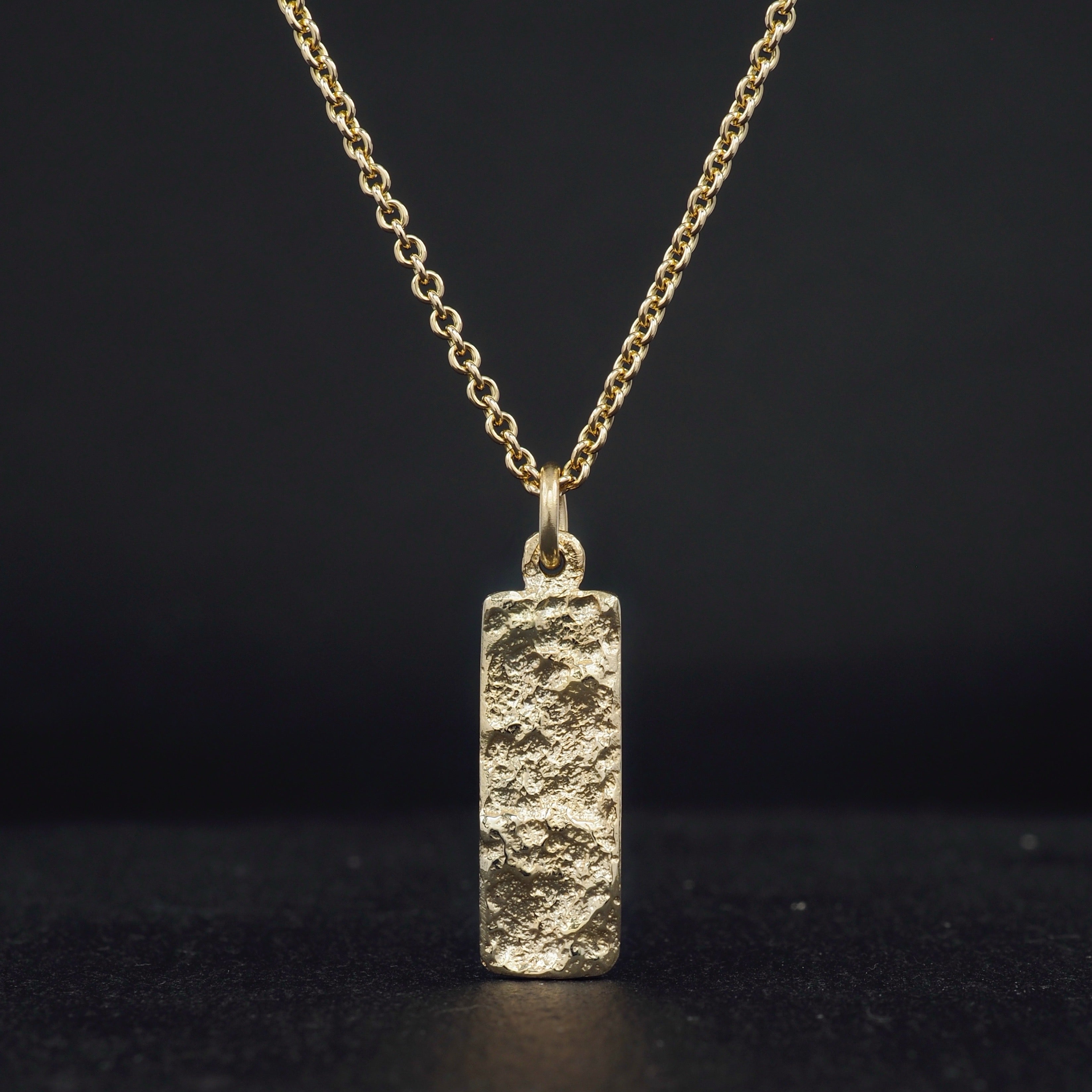 Terra rectangle pendant long