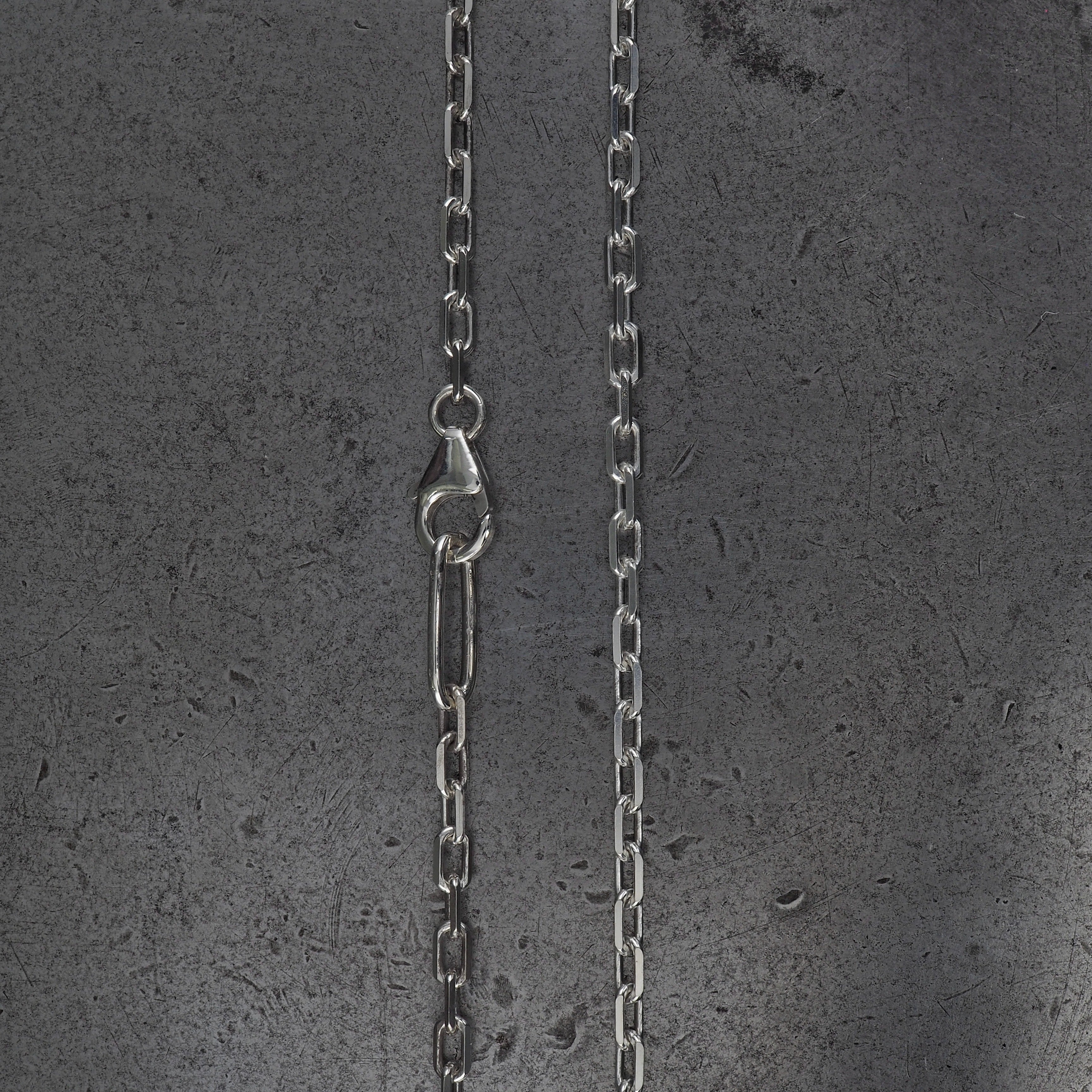 Terra rectangle cross I pendant large sterling silver