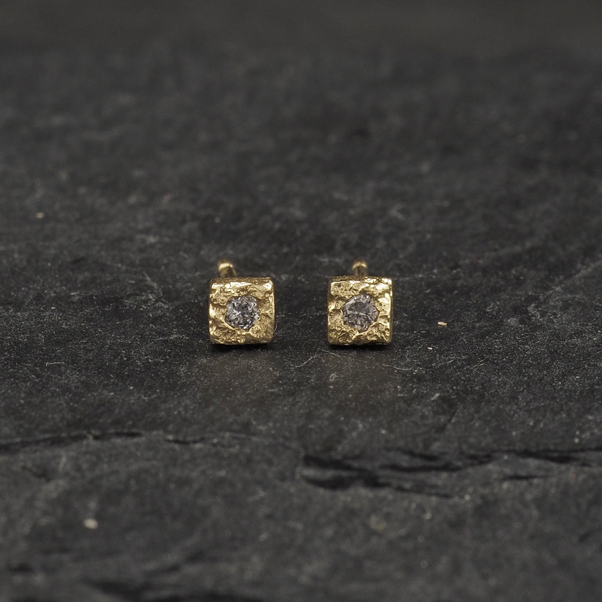 Crater Diamond Studs square