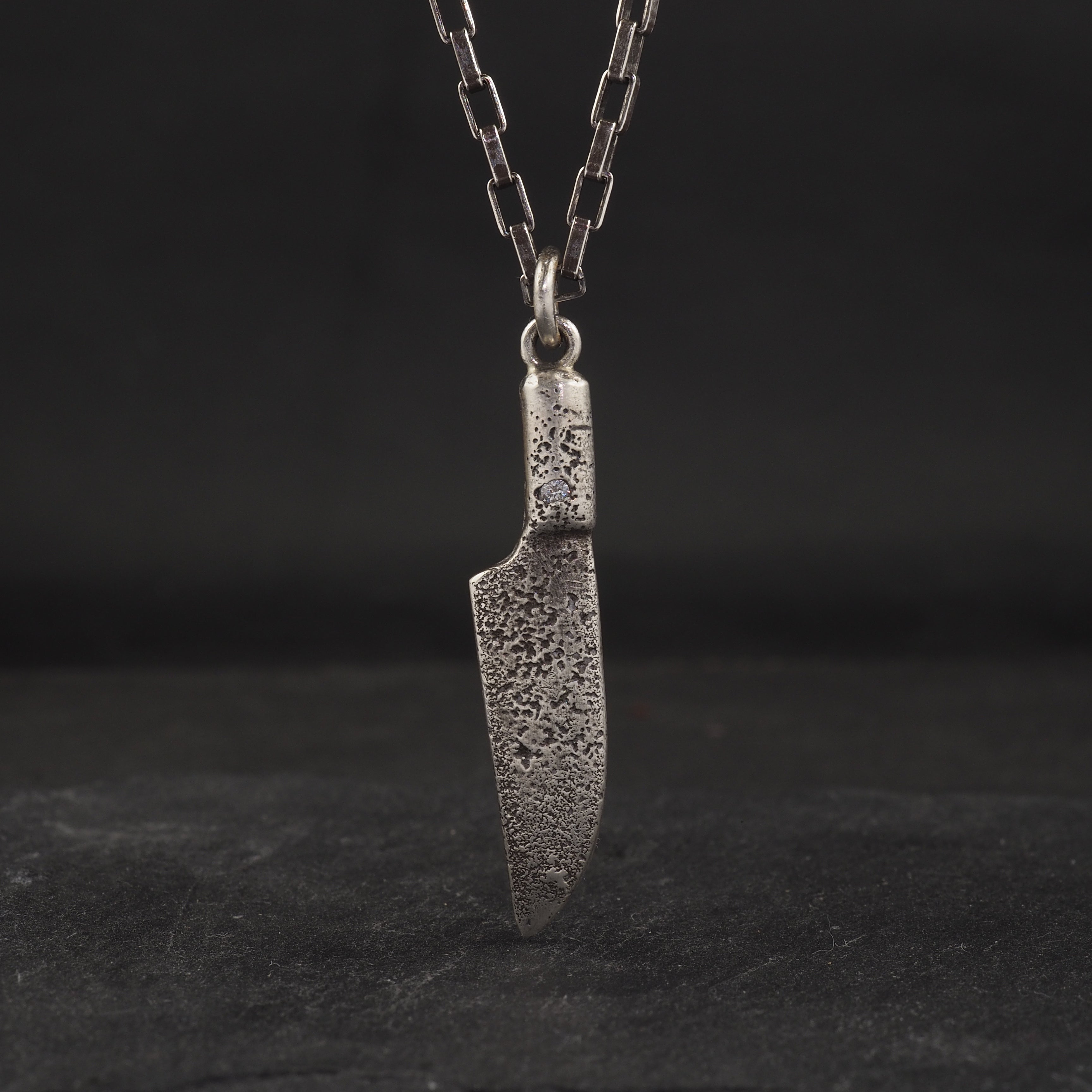 Knife Pendant + Diamond