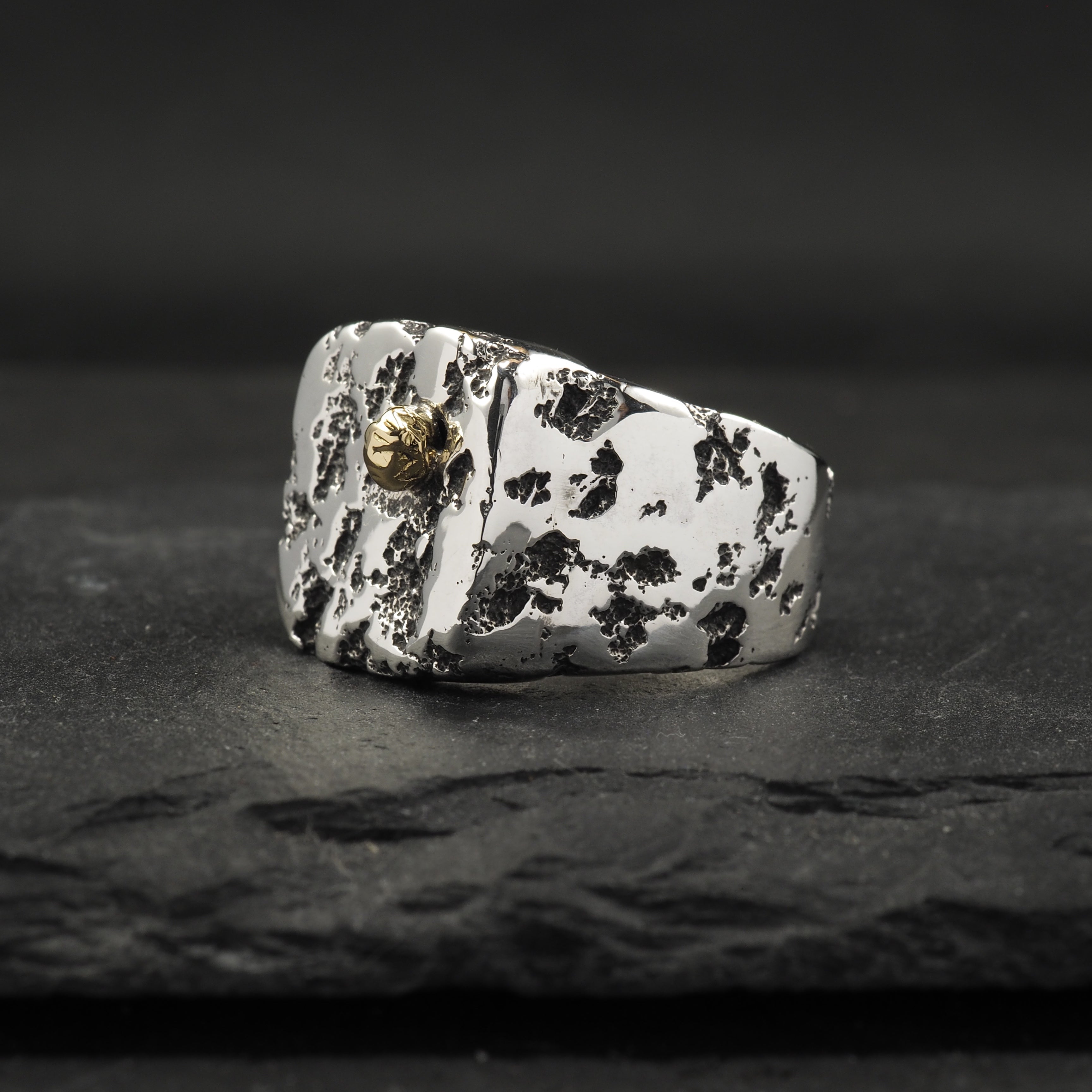 Eon Signet Ring + Gold Rock