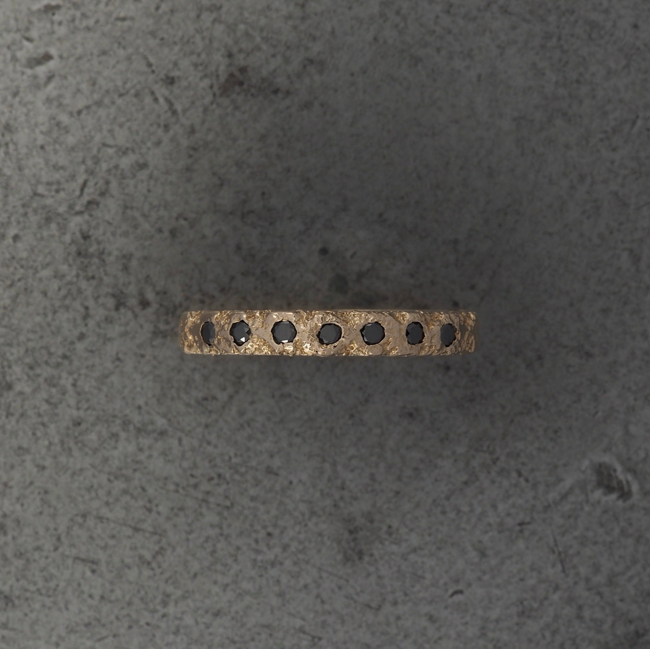 Crater Diamond Band Small - 18k Rose Gold