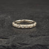 Crater Diamond Band 18k White Gold
