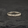 Crater Diamond Band 18k White Gold