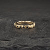 2 x Crater Diamond Band 18k Yellow Gold