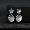 Luna II Oval Earrings Silver