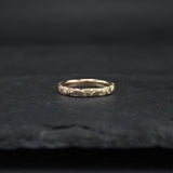 Crater Fused Yellow + Rose Gold Ring (S)