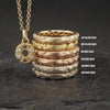 Crater Diamond Bar Pendant