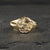Terra small signet 18k yellow gold + champagne diamonds