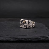 Eon Signet Ring + 18k Gold Rock Pinky