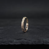 Crater Fused Yellow + Rose Gold Ring (S)