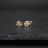 Crater Studs Gold
